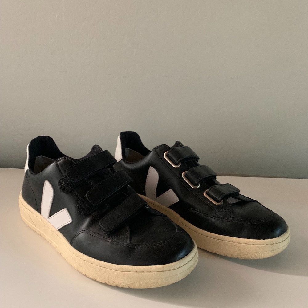 Black VEJA Velcro Sneakers - Size 41